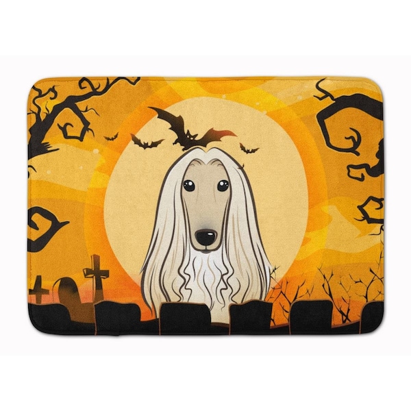 Carolines Treasures Halloween Afghan Hound Machine Washable Memory Foam Mat BB1802RUG - main